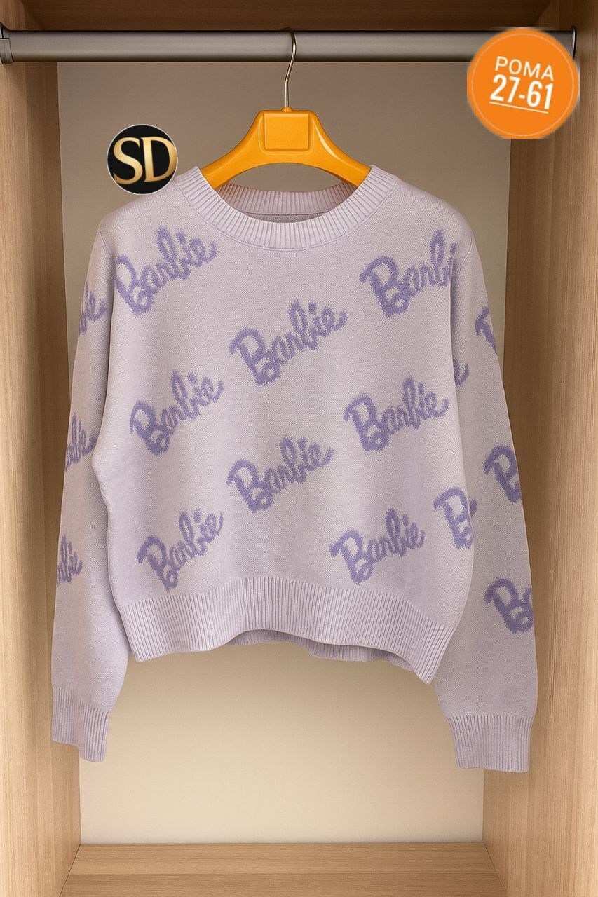свитер оверсайз с надписью barbie,женский свитер оверсайз с надписью barbie,женский свитер,свитшот женская,свитер оверсайз
