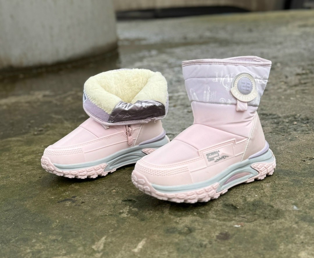 дутики зимние для девочек,дутики детские зимние,сапоги дутики розовые,дутики зимние том.м т-10306-b,дутики детские для девочки