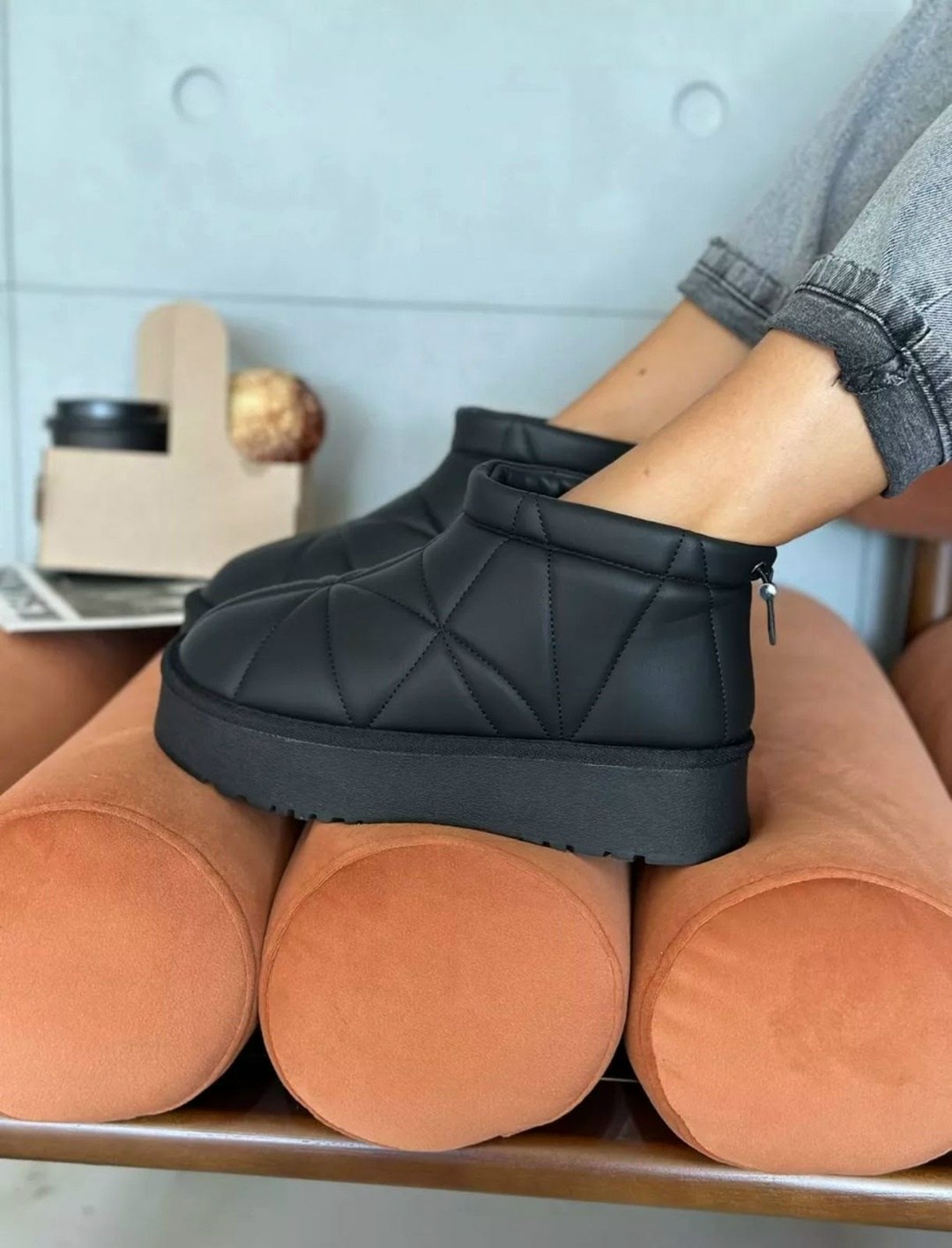 дутики женские,угги дутики женские, женская угги эко кожа,mar&tom угги дутики женские короткие на высокой платформе,короткие утепленные угги ботинки с мехом