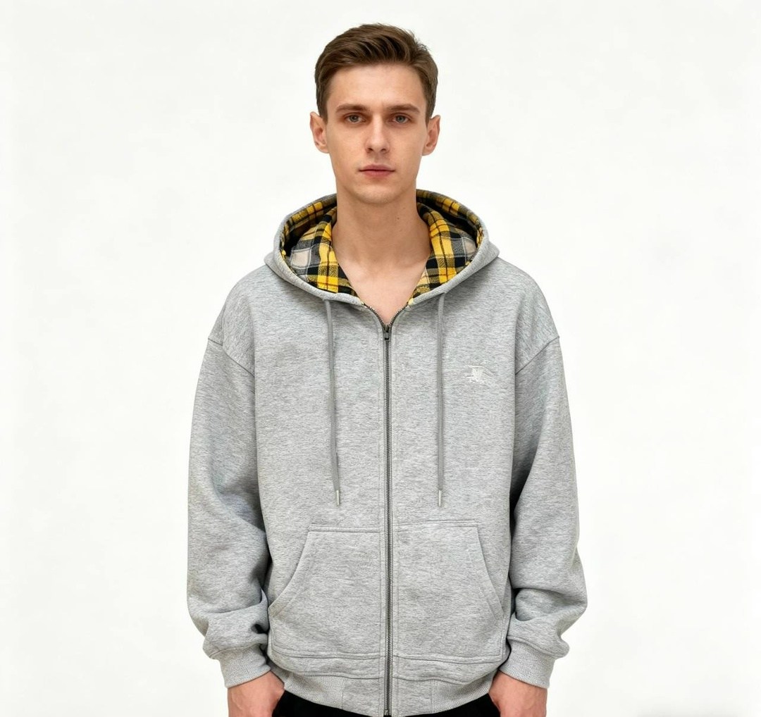 толстовка,мужская толстовка,мужская серая хлопковая толстовка burberry,серая толстовка,мужская толстовка с капюшоном