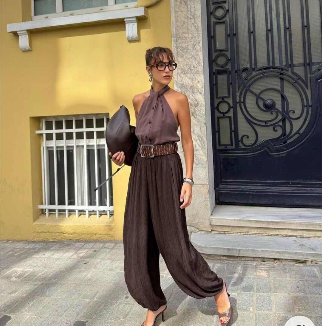 элегантные комбинезоны,женские комбинезоны,комбинезон повседневный,атласный комбинезон