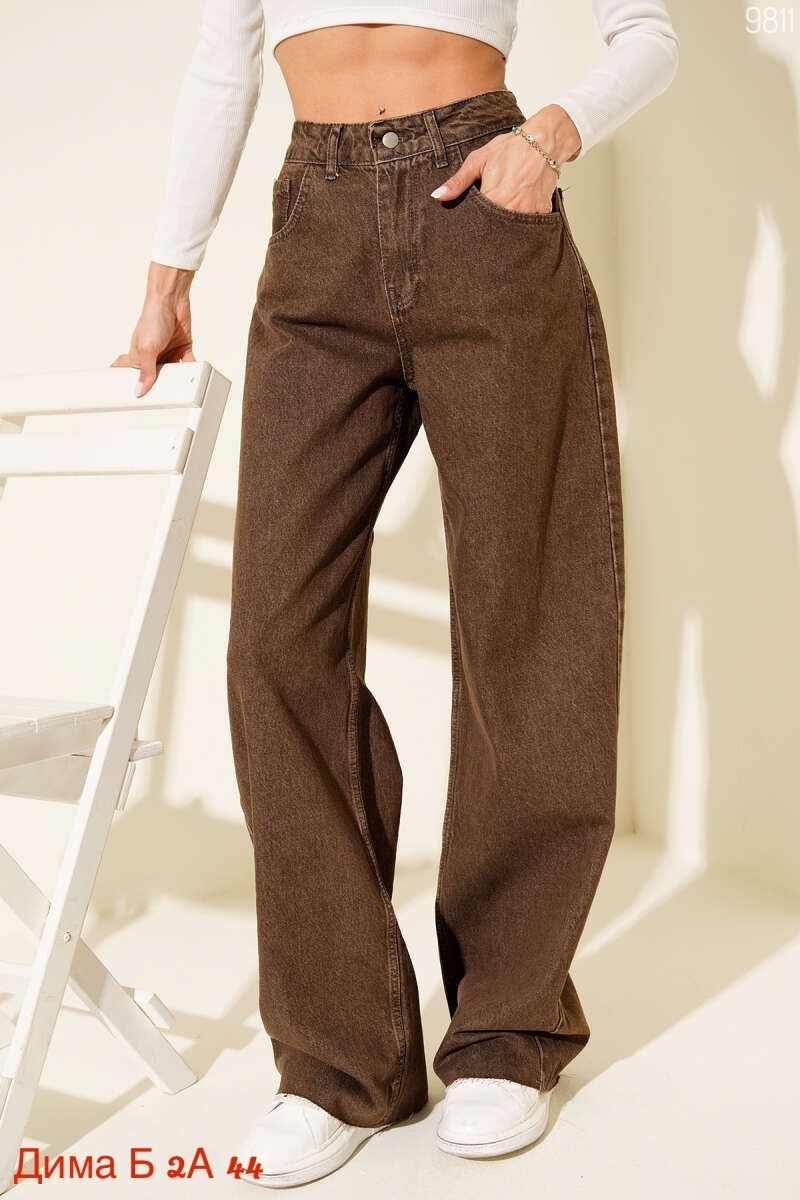 коричневые джинсы,коричневые женские джинсы,джинсы женские monki 0874846001 коричневые 28,широкие джинсы,джинсы брюки