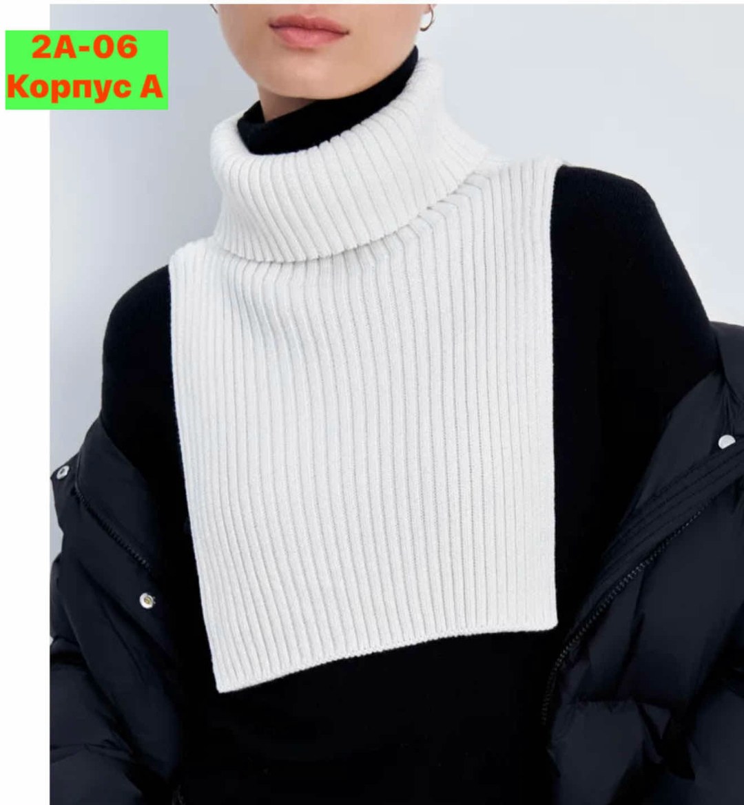 шарф манишка,вязаная манишка,манишка,манишка шерстяная,манишка женская вязаная