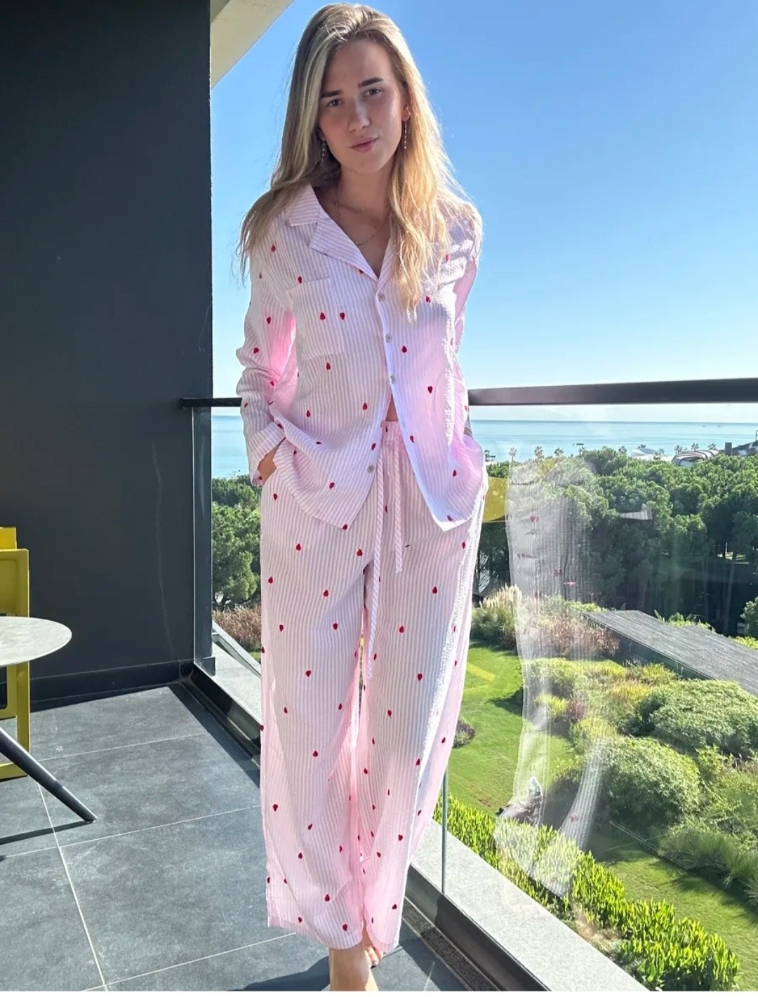 пижама в сердечко женская,пижама из муслина женская,женские пижамы,пижама в сердечко,пижама комплект