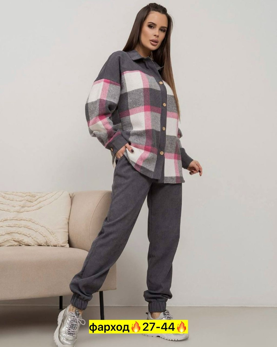 костюм женский двойка с рубашкой,костюмы женские,тройка костюм женский,теплая рубашка оверсайз в клетку,теплый костюм