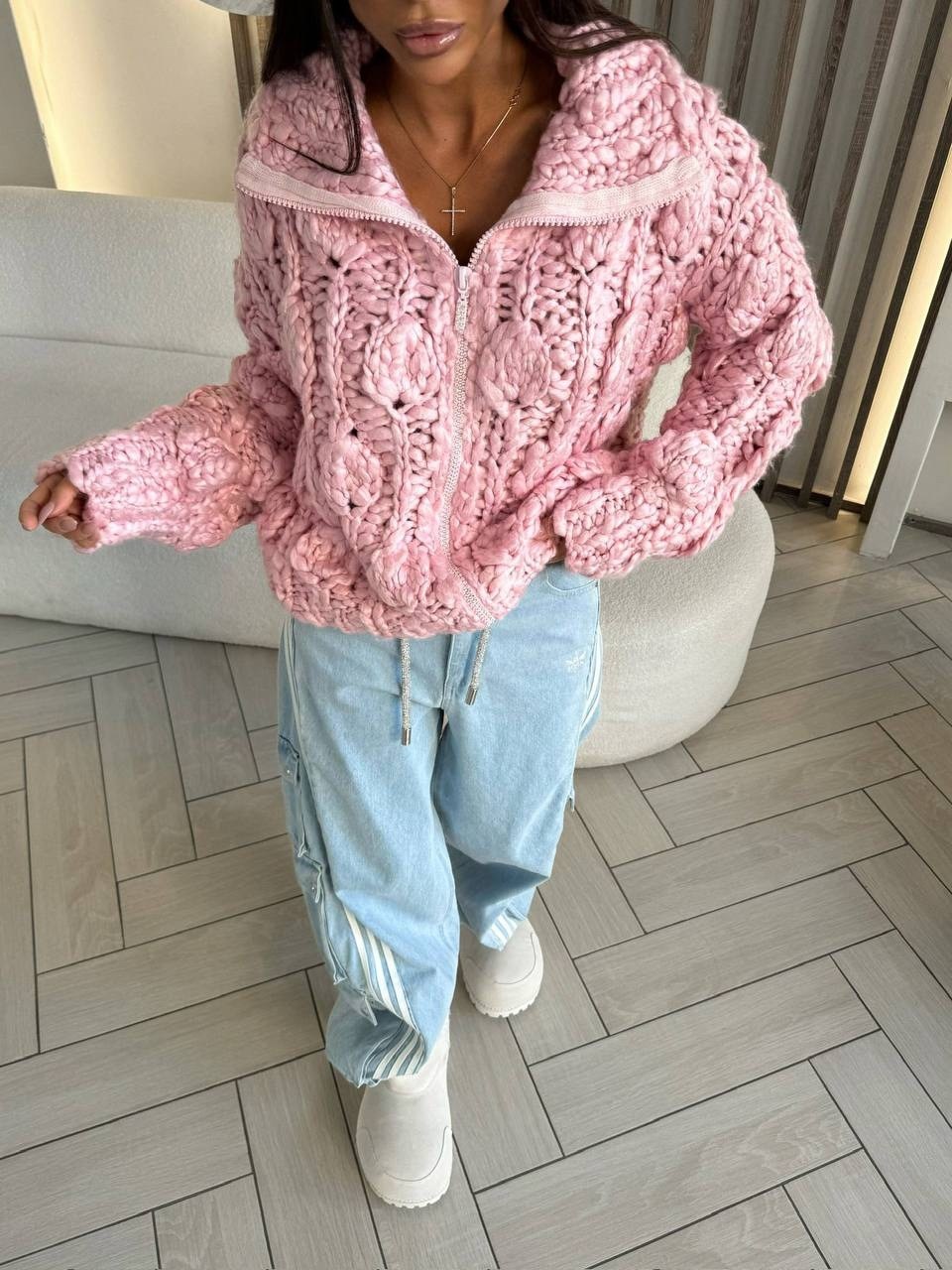 вязаный кардиган,кофта теплая,кофта на флисе,теплая кофта оверсайз,куртка оверсайз