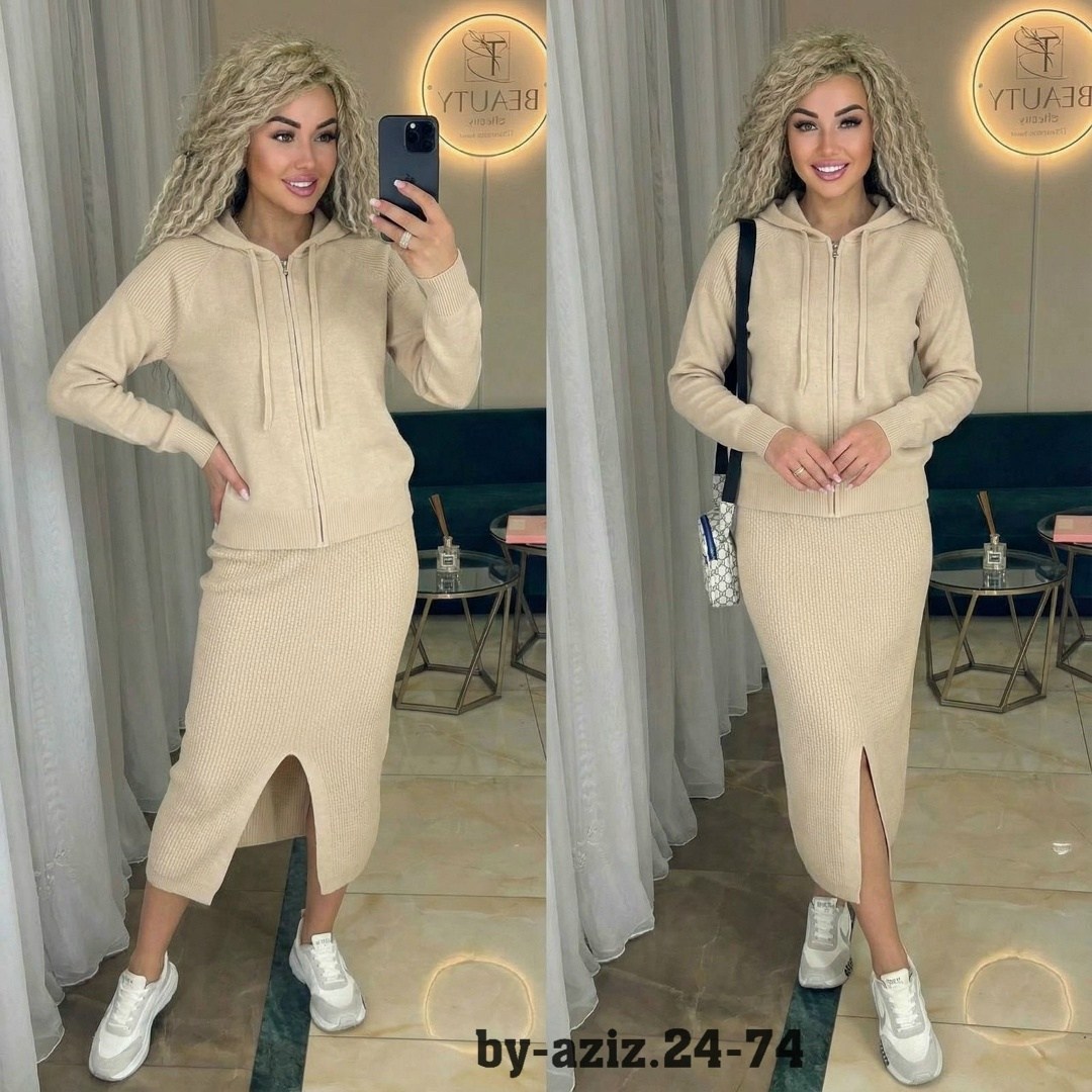 женский костюм двойка варенка с юбкой макси,костюм с юбкой,костюм женский,вязаный костюм с юбкой,кашемировый костюм с юбкой