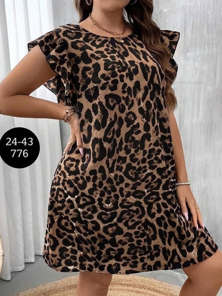 платье женская,женское платье больших размеров,платье туника,платье с леопардовым принтом,повседневные платья