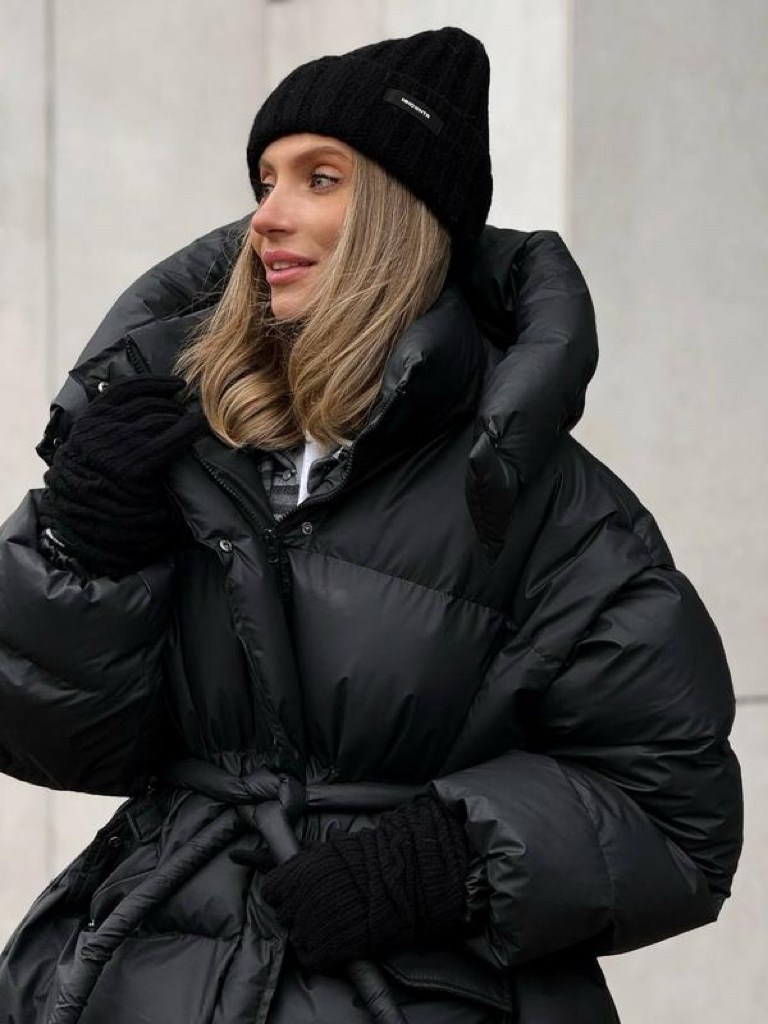 куртка оверсайз,пуховик,куртка пуховик,зимняя куртка,пуховик с поясом