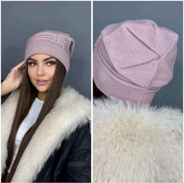 шапка для женщин,женская шапка бини,шапки зима,шапка зимняя вязаная бини на флисе с отворотом,шапка женская