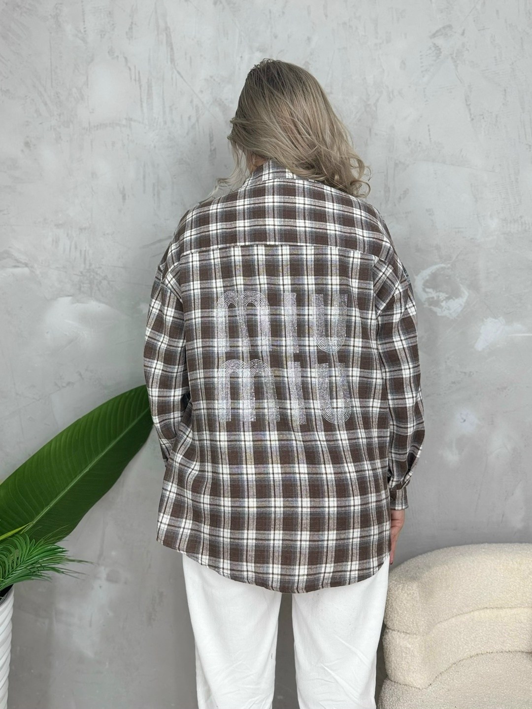 женская рубашка в клетку,женская рубашка в клетку оверсайз,женская рубашка,рубашка в клетку хлопок модная оверсайз lateek,рубашка в клетку оверсайз kako govana