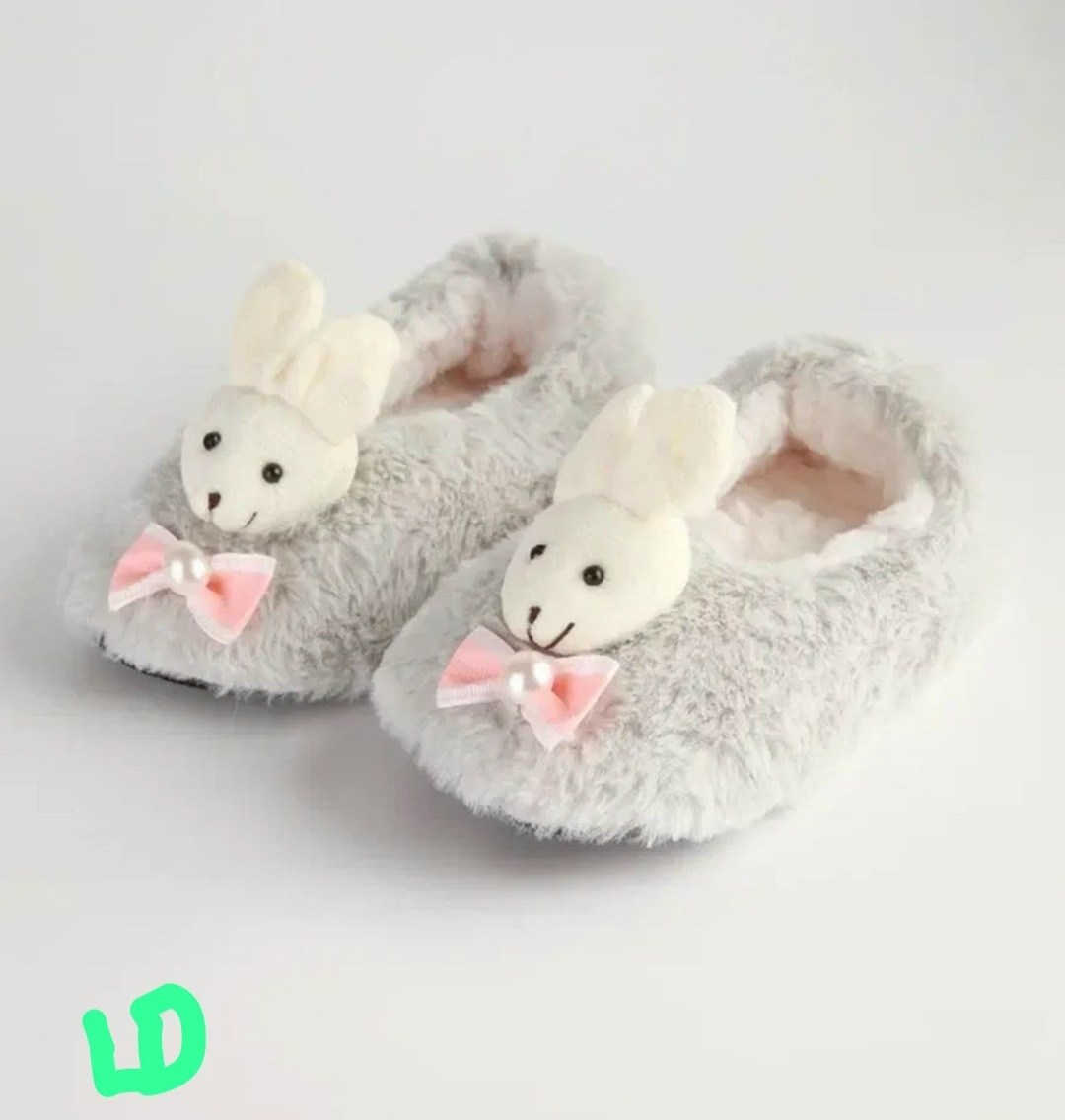 плюшевые домашние тапочки,тапочки с кроликом,плюшевые тапочки,домашние тапочки пушистые,милые тапочки