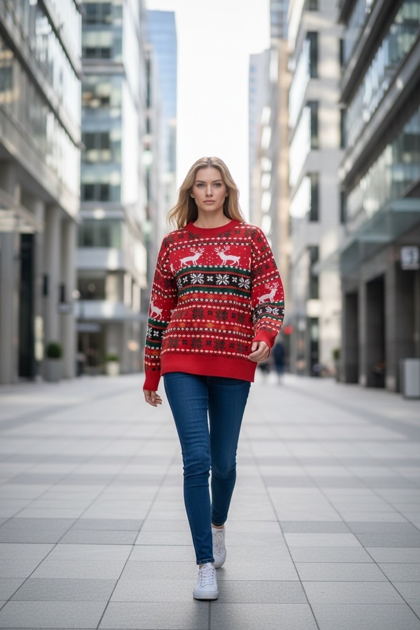 свитер новогодний,свитер,свитер женский новогодний,свитер с оленями,зимний свитер