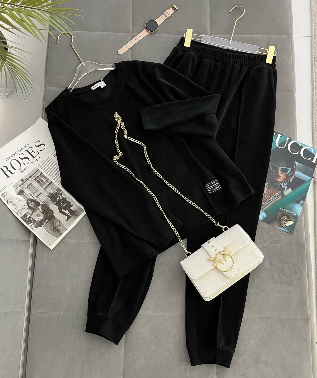 костюм варенка с джоггерами k.s 347070277,женский велюровый костюм,велюровые костюмы,костюм спортивный женский,костюм двойка велюр