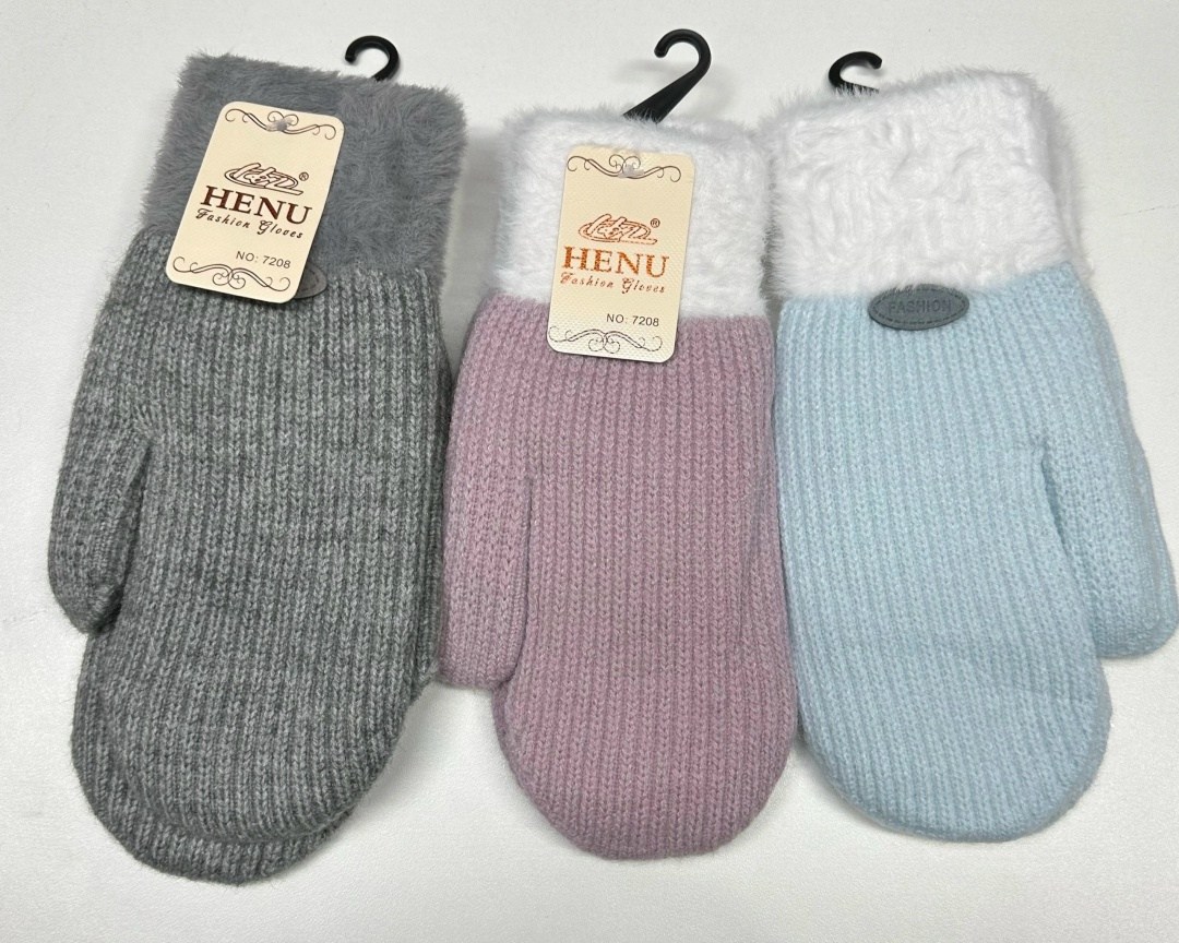варежки женские "henu",варежки женские,варежки и перчатки,варежки женские "henu" № 7253,вязаные варежки