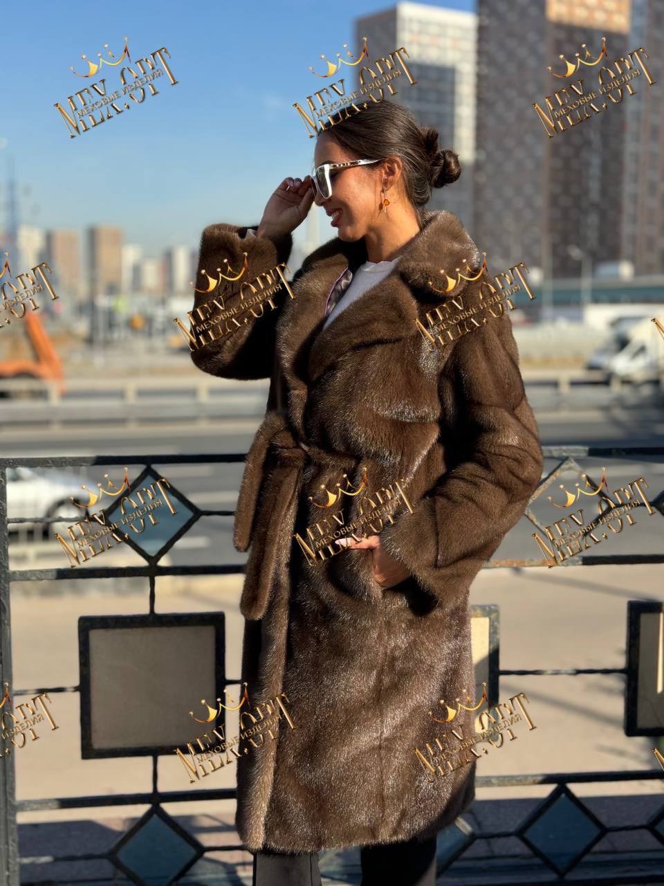 норковая шуба,шуба из норки,удлинённая норковая шуба с поясом,классическая длинная норковая шуба под пояс,шуба норка