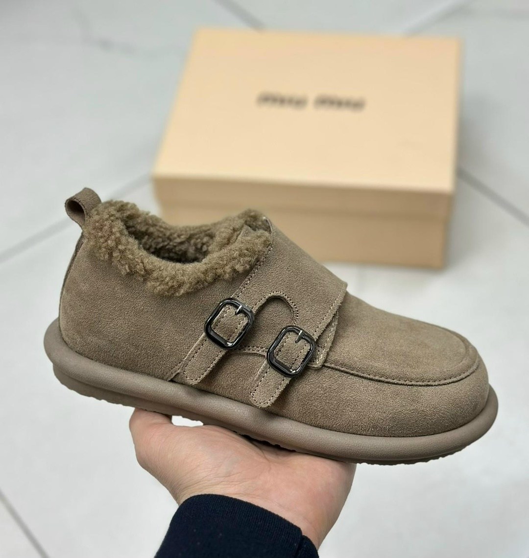 ,меховая , женская, женская зимняя,меховые замшевые туфли на плоской подошве на платформе