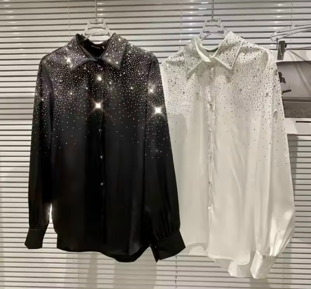 рубашка со стразами,блузка со стразами,рубашка женская со стразами,модная блузка,элегантная рубашка