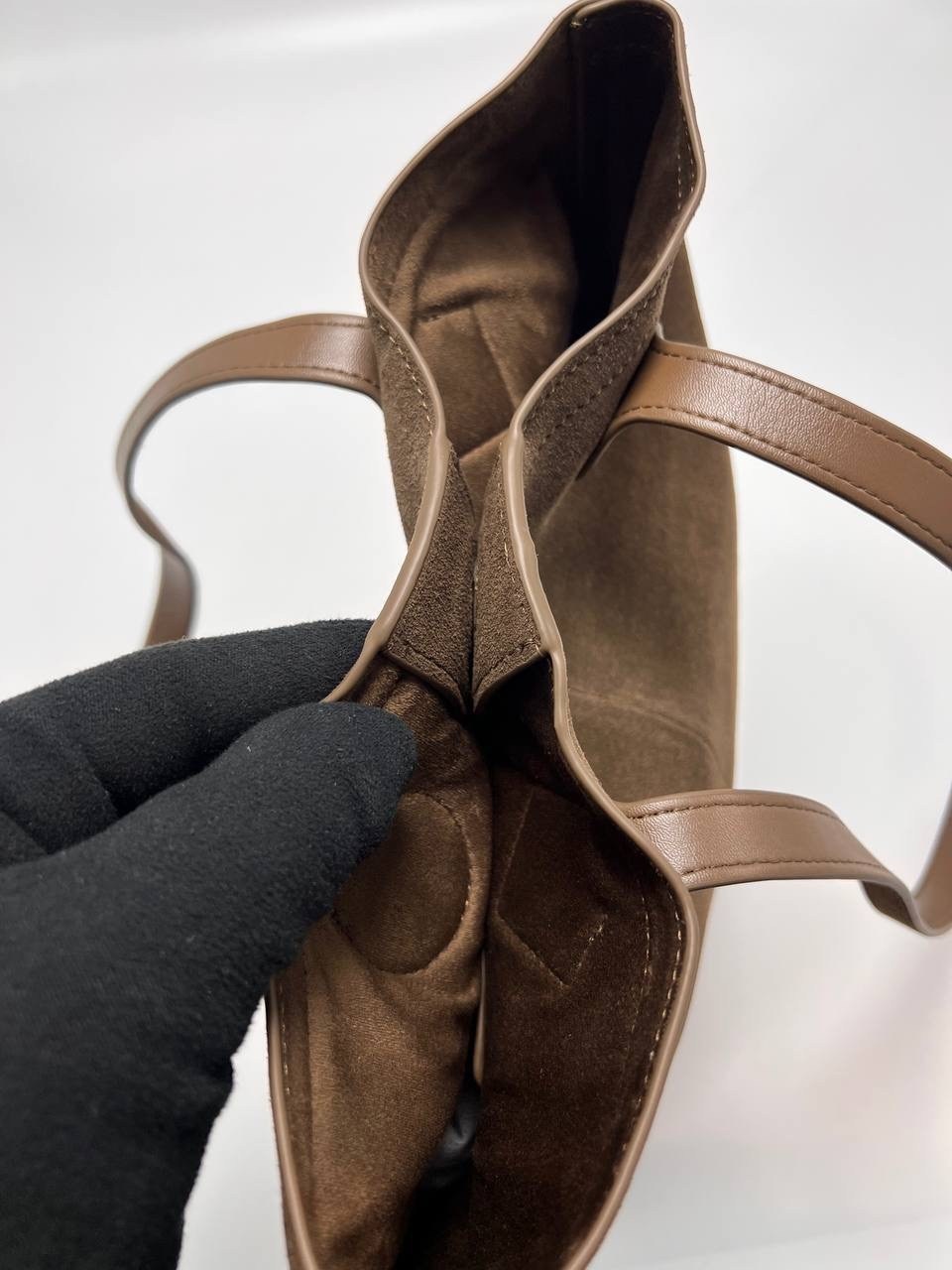 сумка шоппер из натуральной замши,замшевая сумка,большая сумка-тоут из искусственной замши коричневого цвета glamorous,сумка шоппер из кожи,замшевая сумка женская