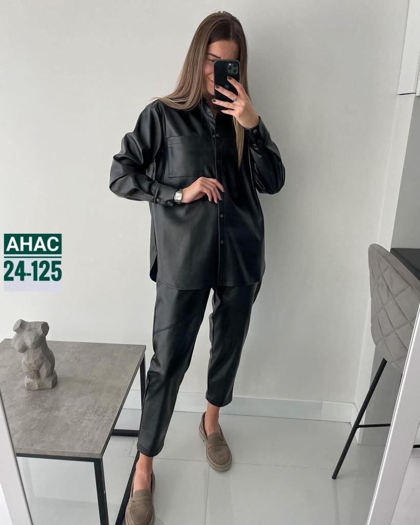 костюм из экокожи,костюм повседневный,костюмы брючные,костюмы женские,брюки из экокожи женские