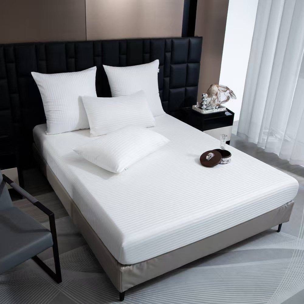 страйп сатин постельное белье,белье страйп сатин,страйп сатин белый,кпб страйп-сатин белый,постельное белье для гостиниц