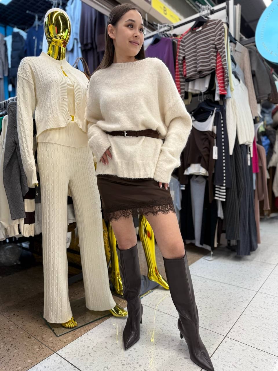 джемпер оверсайз свитер теплый,джемпер оверсайз свитер теплый удлиненный,свитер оверсайз,джемпер оверсайз свитер теплый типа шоурум цвет бежевый,женский свитер