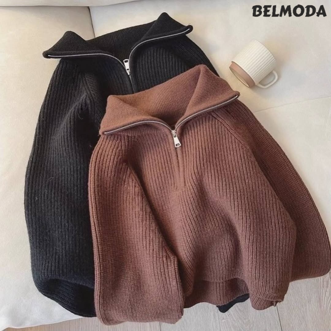 женский свитер на молнии вязаный свободный однотонный топ one size серый,свитер с высоким воротом,свитер в корейском стиле,трендовый женский молодежный свитер с воротником на молнии вязаный,свитер мод