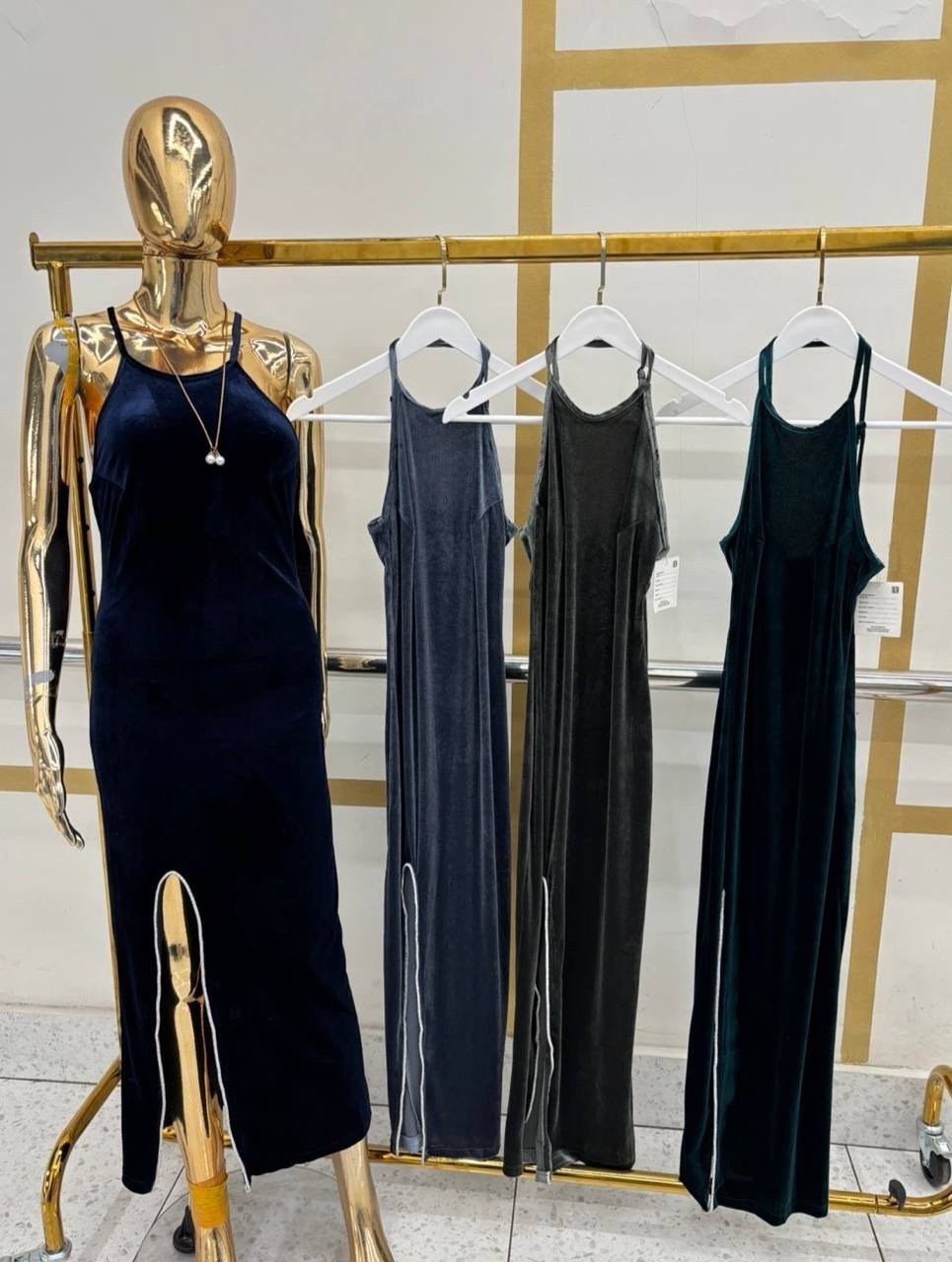 платье бархатное вечернее с разрезом в пол emse 17090158,вечернее платье,платье велюр,платье вечернее с разрезом,платье