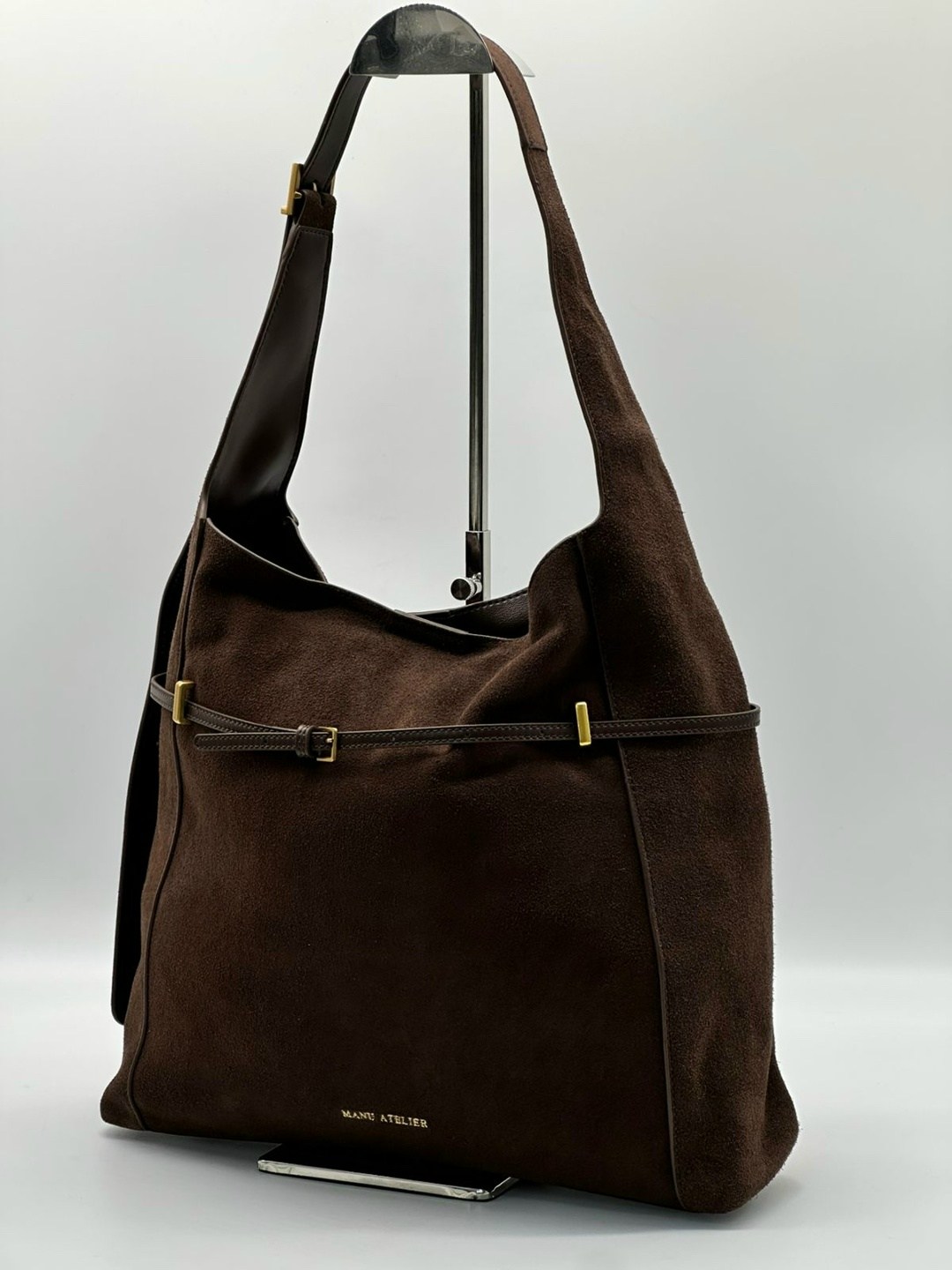 большая сумка хобо из натуральной замши, цвет коричневый,замшевые сумки милано,сумка замшевая,сумка замшевая коричневая,женская сумка замшевая