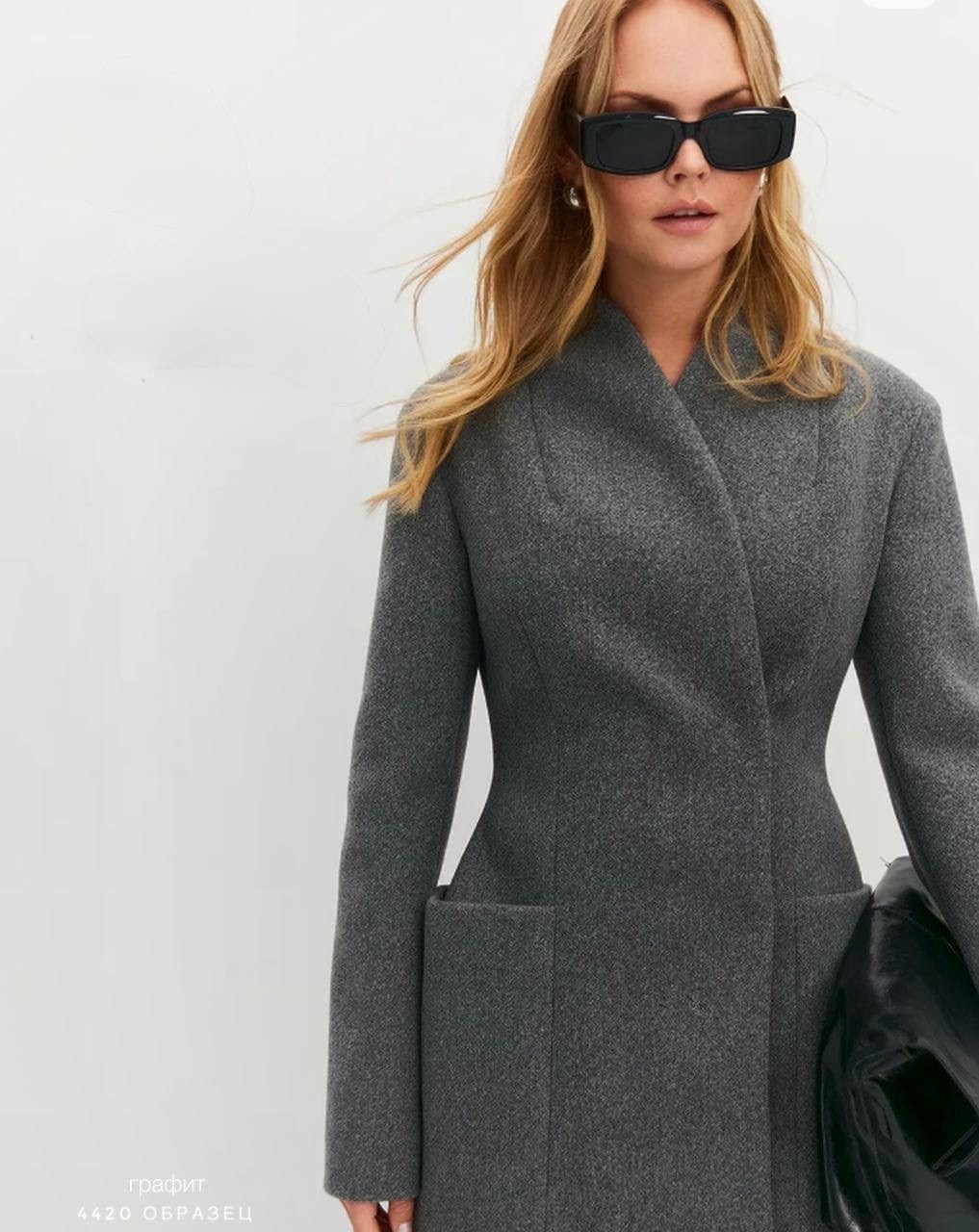 пальто женское серое,серое пальто,премиальное серое приталенное пальто макси,женское пальто,пальто