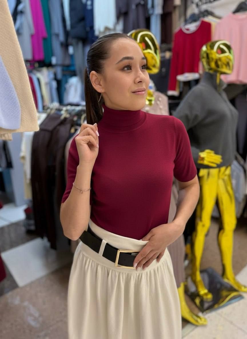 водолазка женская,водолазка,водолазка бордовая,водолазка с юбкой