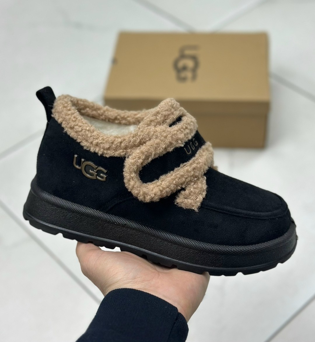 , женская,зимняя ,женская  2025 лоферы на меху сабо на платформе,угги ugg