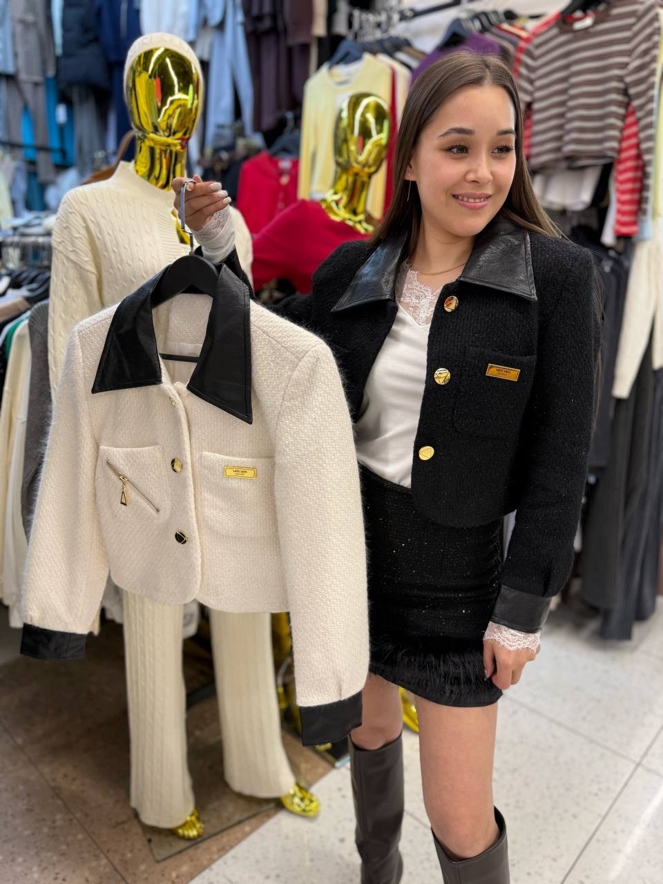 жакет,женский твидовый пиджак,жакет твидовый женский,короткое пальто,твидовая куртка