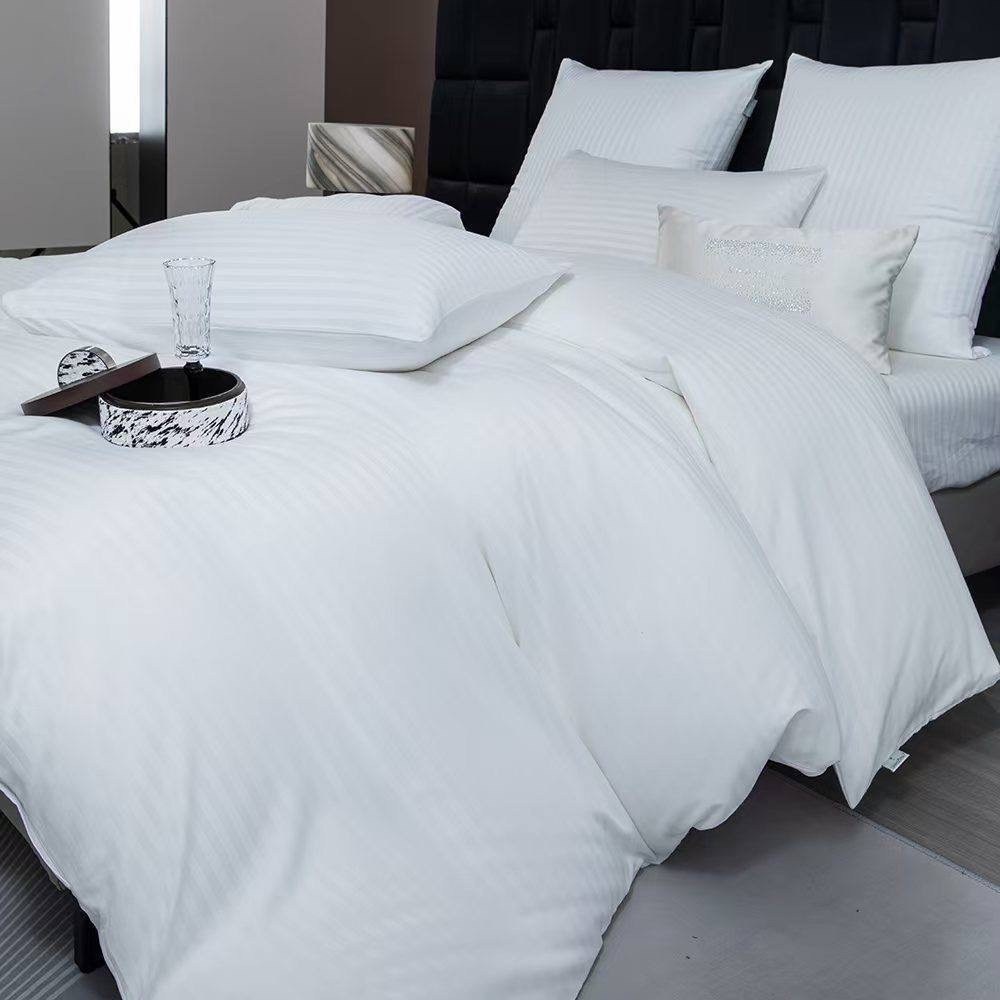 страйп сатин постельное белье,белье страйп сатин,страйп сатин белый,кпб страйп-сатин белый,постельное белье для гостиниц