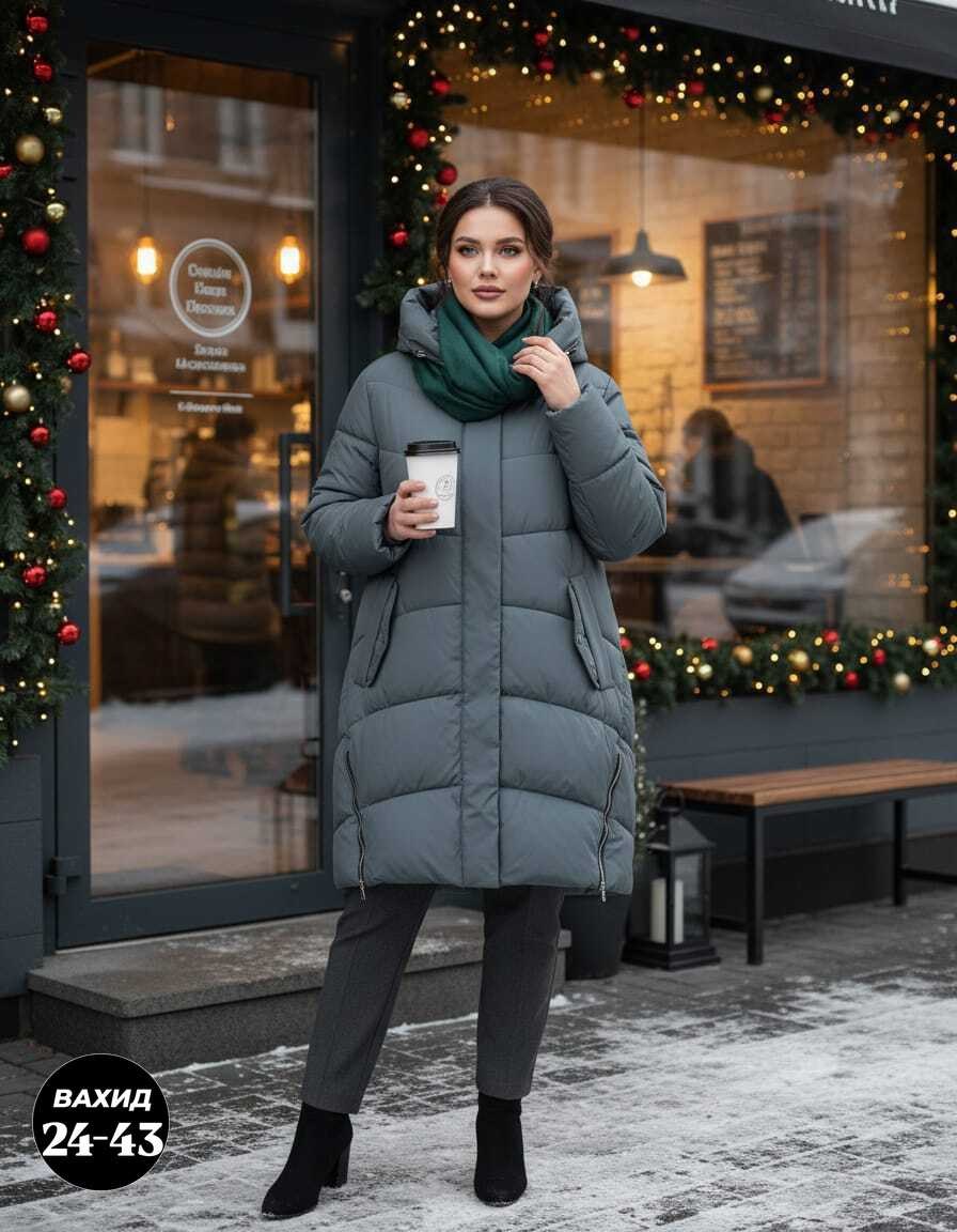 женский пуховик 7102-104,куртка зимняя женская,зимние куртки и пуховики,зимняя куртка,пуховик женский удлиненный