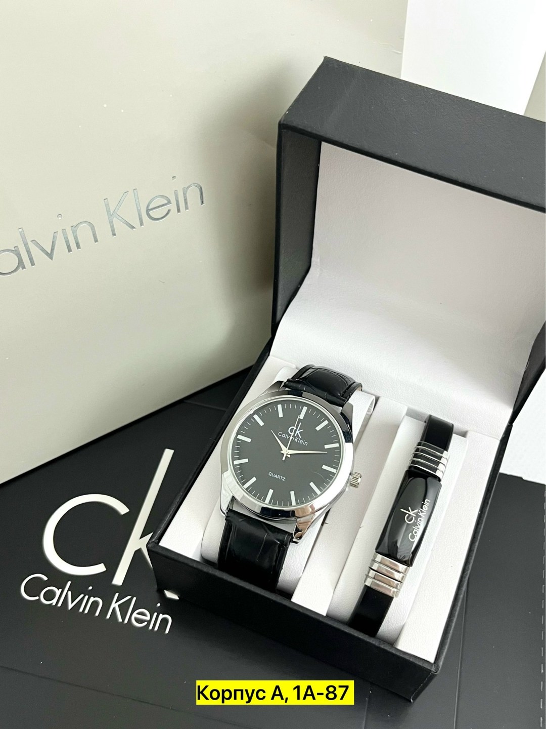 мужской подарочный набор,мужские наборы,набор часы,мужские часы calvin klein,подарочный набор наручных часов