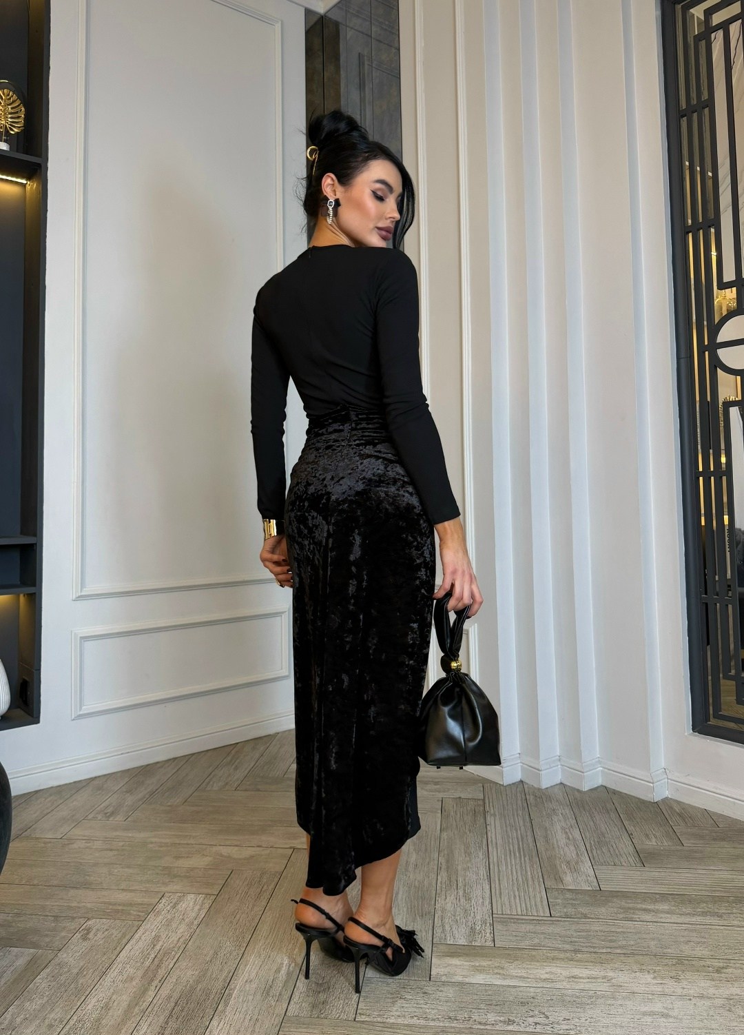 элегантное платье,платье,платье лапша с завязками,платье черное