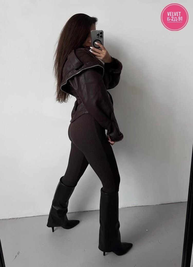 женская кожаная куртка,кожаная куртка,дубленка женская,куртка женская,женская теплая пушистая кожаная куртка с поясом