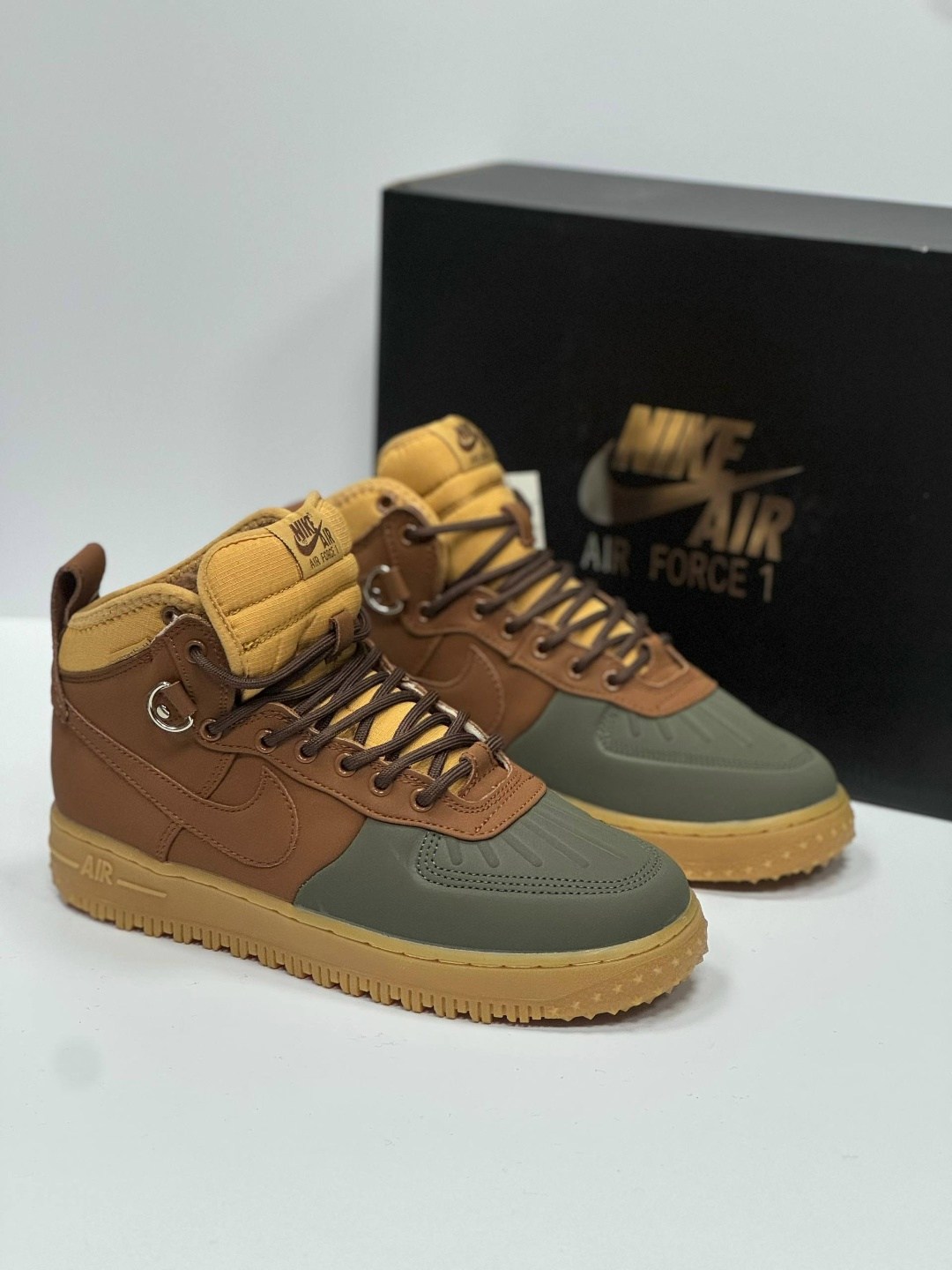 зимние кроссовки nike air force 1,nike air force 1 duckboot,кросcовки nike air force 1,кроссовки зимние nike air force,кроссовки nike air force 1 lunar duckboot thermo khaki