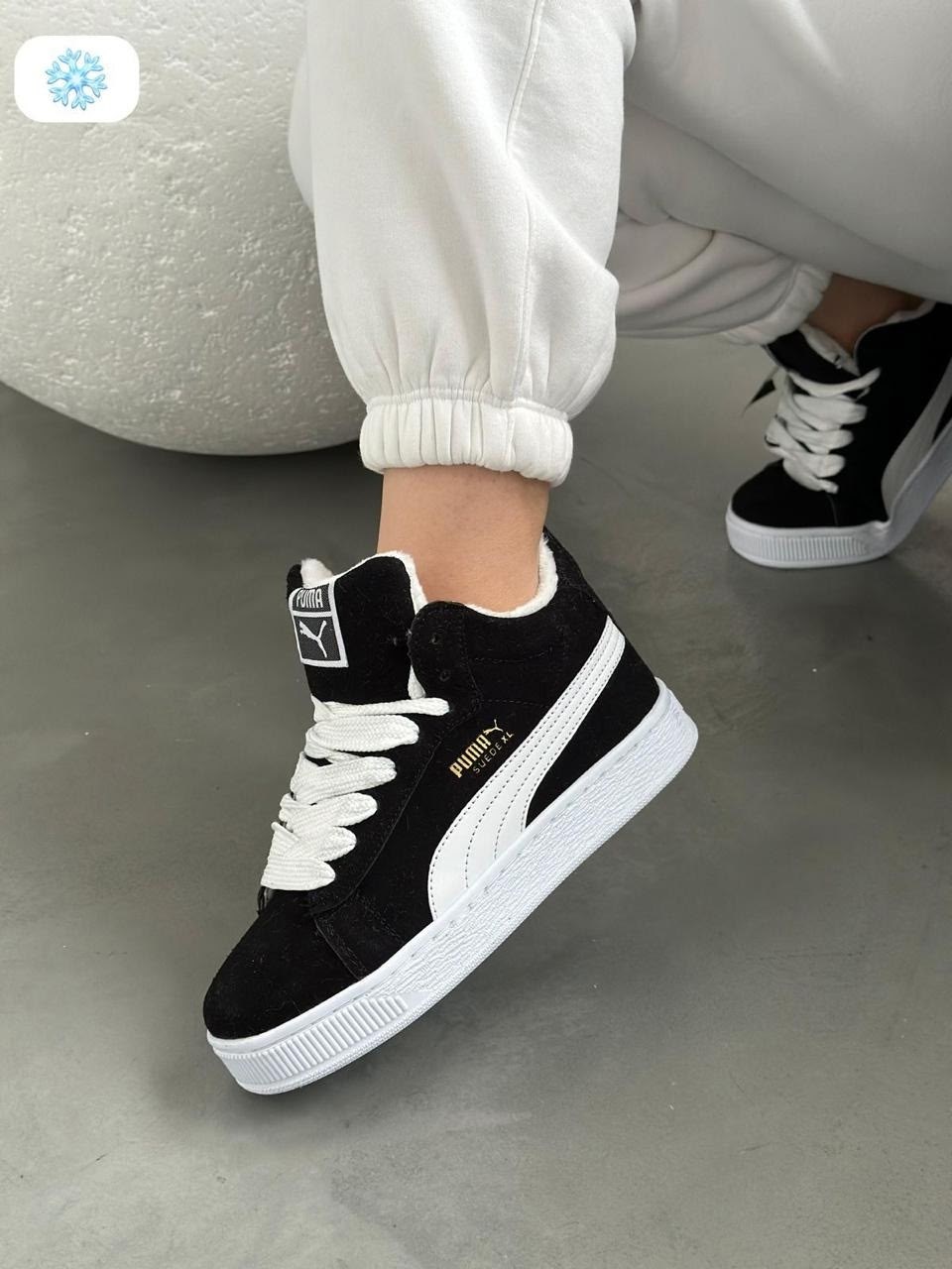 ,кроссовки замша,стильные зимние кроссовки,кроссовки черные мужские зимние puma suede xl, женская