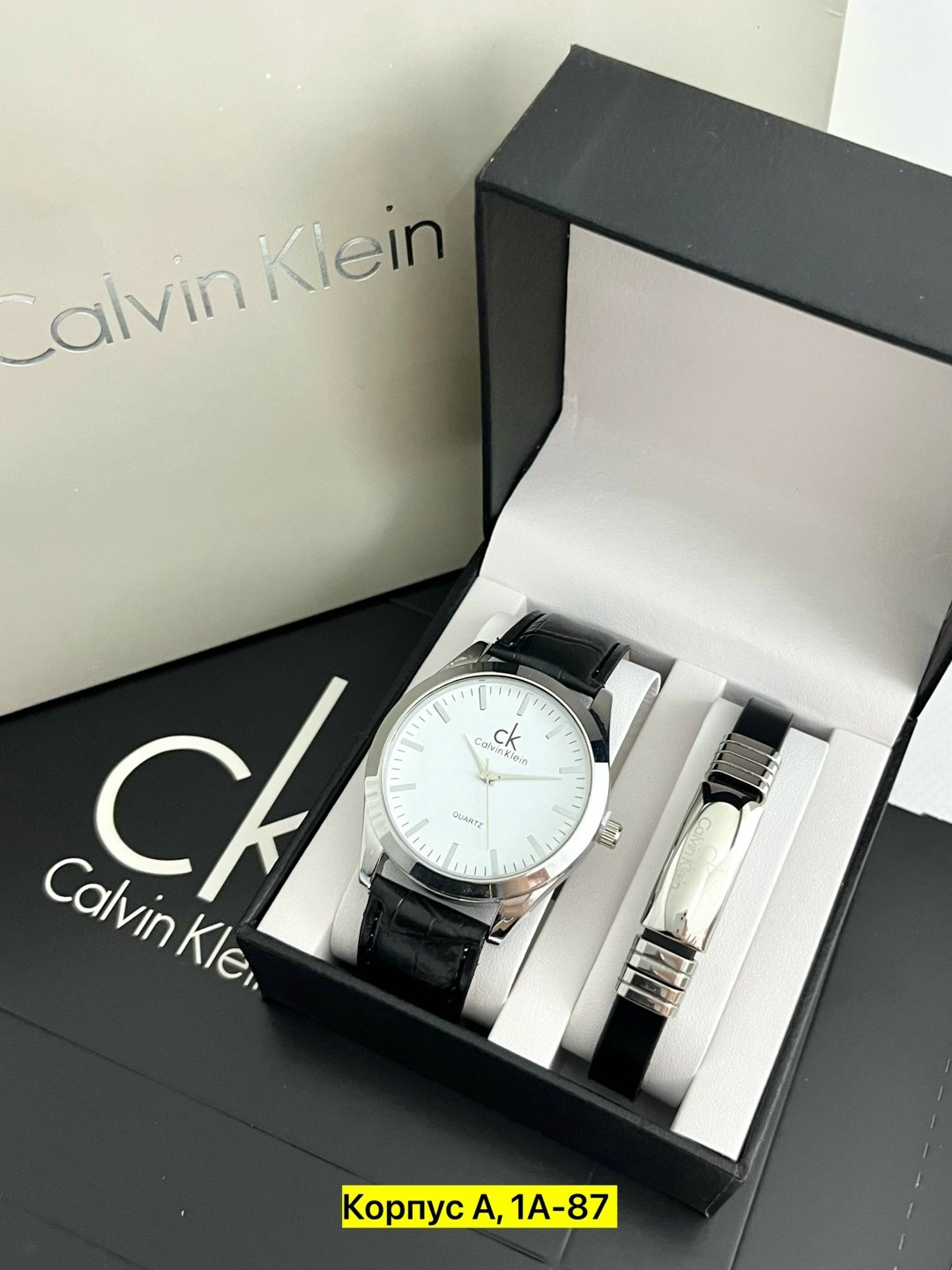 мужской подарочный набор,мужские наборы,набор часы,мужские часы calvin klein,подарочный набор наручных часов