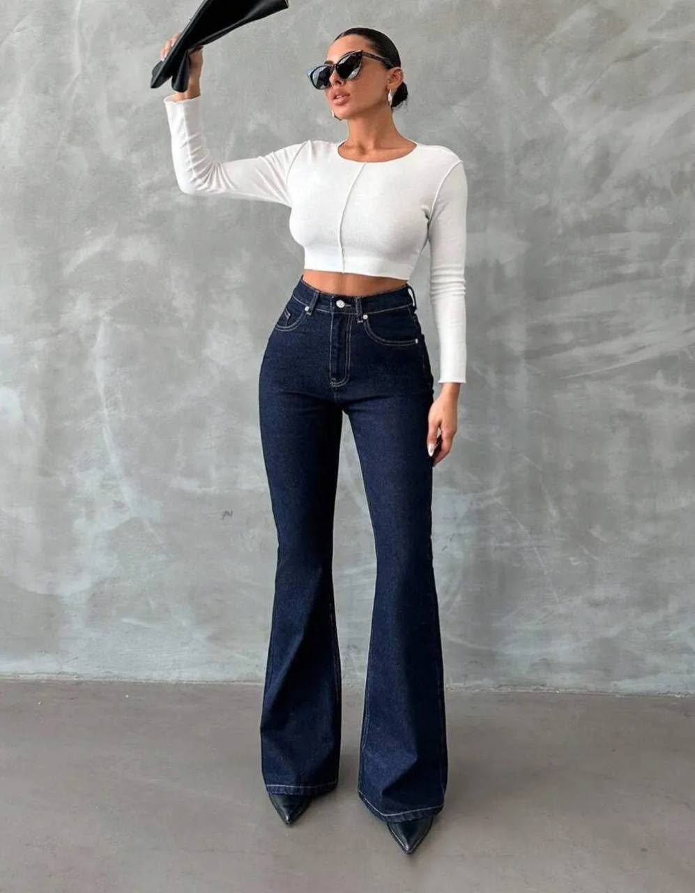 джинсы клеш,женские однобортные джинсы-клеш с высокой талией,wide leg jeans,джинсы клеш с высокой талией,женские джинсы