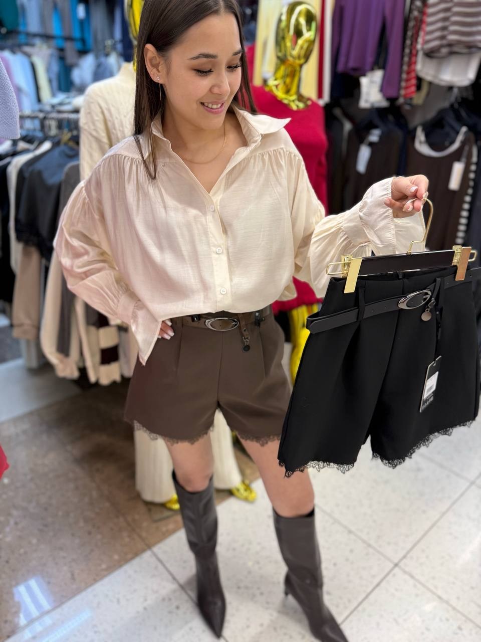 женские шорты,повседневные шорты,шорты с поясом,шорты с высокой талией,широкие шорты