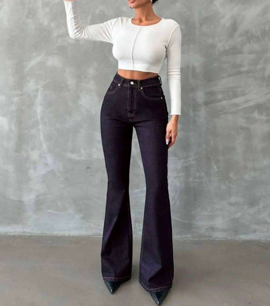 джинсы женские клеш,черные джинсы клеш,женские джинсы-клеш с высокой талией,женские джинсы,джинсы-клеш женские с завышенной талией