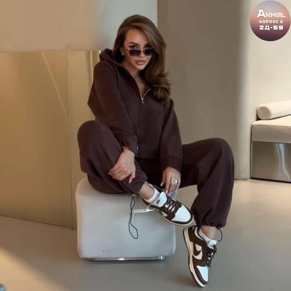 спортивный костюм на молнии с капюшоном bloom&be 502514904,женский спортивный костюм,спортивный костюм,женский костюм,костюм с капюшоном спортивный на осень k.s 486680200