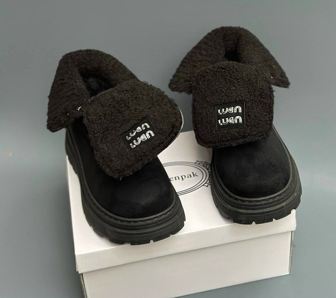 ,женские ботинки зимние,женские ботинки,ботинки miu miu, женская