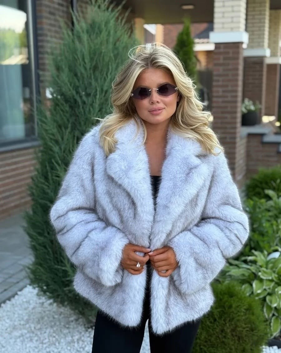 шуба искусственная под песца bogacho fur,шуба короткая,шуба,шуба женская,норковая шуба