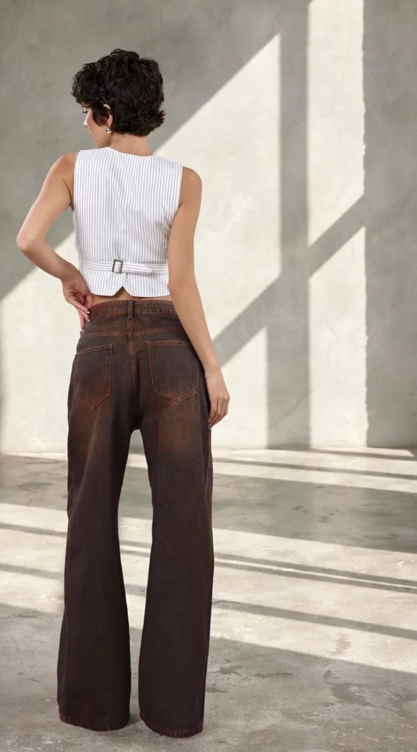 широкие джинсы,джинсовые брюки,широкие брюки,коричневые джинсы,широкие женские джинсы