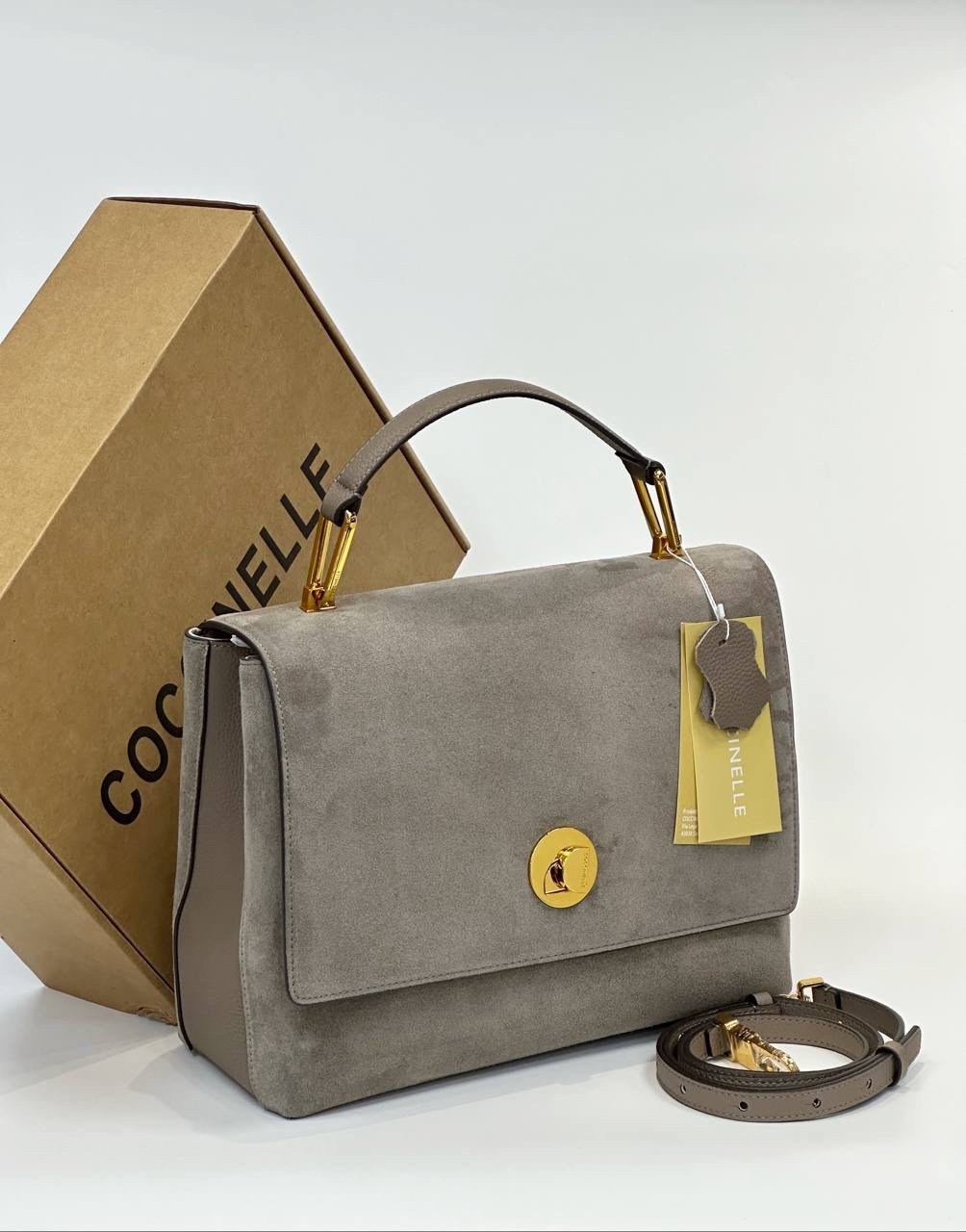 сумка coccinelle liya suede,замшевая сумка,замшевая сумка coccinelle,сумка женская замшевая,сумка coccinelle