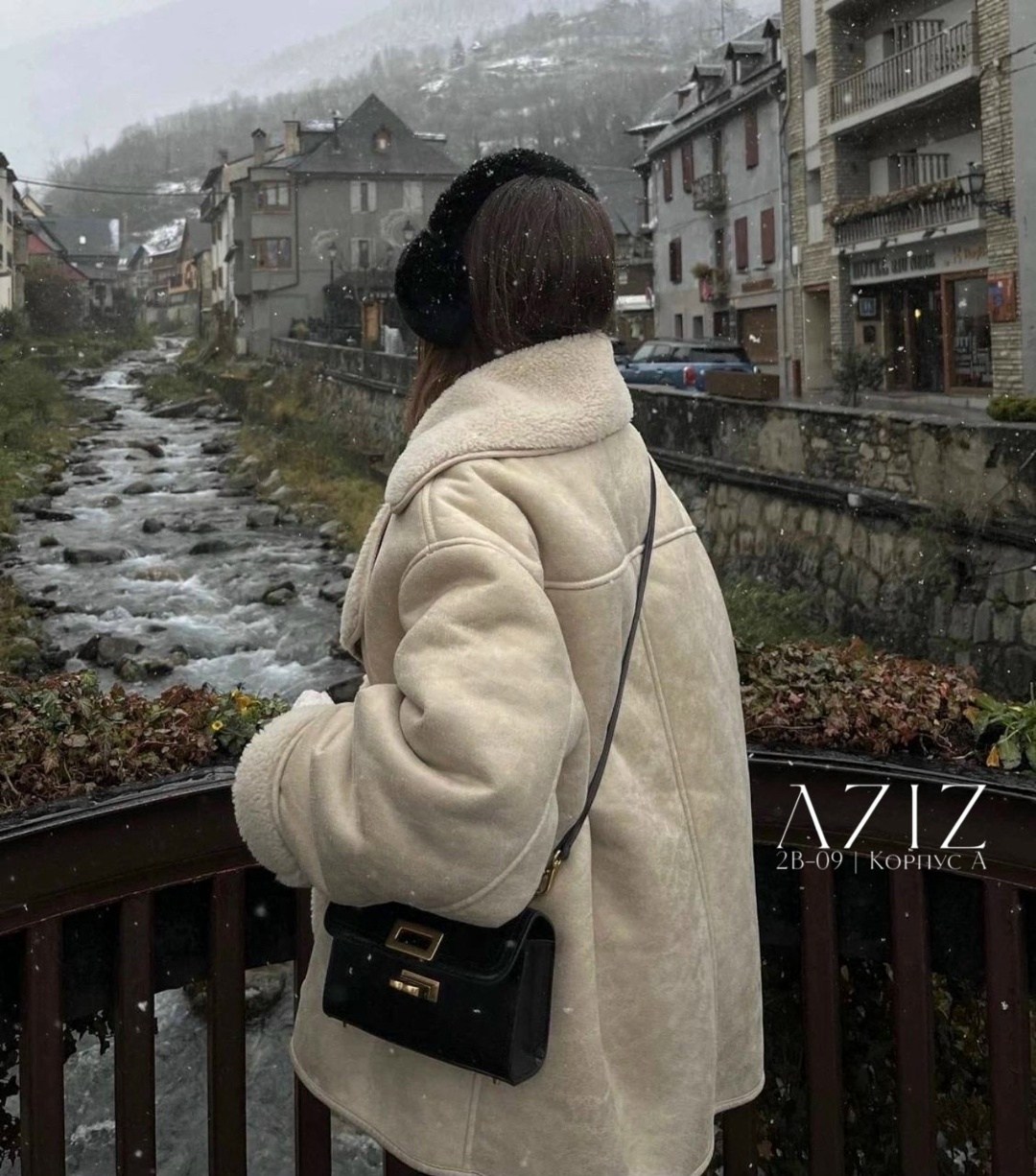 зимний стиль одежды,зимняя мода,модный зимний образ,зимняя верхняя одежда,дубленка женская